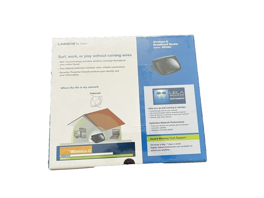 Маршрутизатор CISCO Linksys WRT54G2 V1 54 Mbps 4-Port 10/100 Wireless G Router