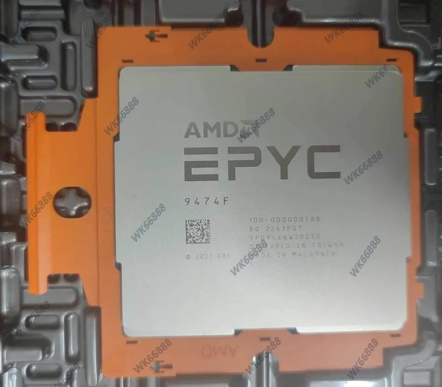 Процессор AMD EPYC Genoa 9474f CPU processor 3.6GHz 48 core 96 thread SP5 320-40