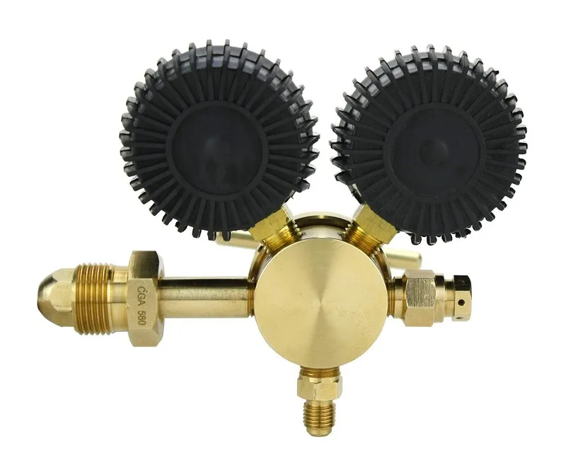 Трубопроводная арматура Nitrogen Gas Regulator 0-600PSIG HVAC Purge 1/4" Flare 6 — фото лота 2