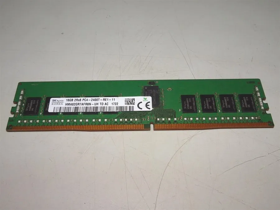 Модуль памяти SK Hynix 16GB 2Rx8 PC4-2400T DDR4 RDIMM Server RAM HMA82GR7AFR8N-U — фото лота 1