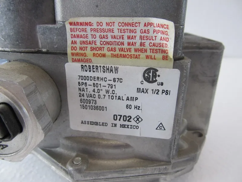 Клапан Robertshaw 7000DERHC-S7C 5P6-501-791 Furnace Gas Control Valve