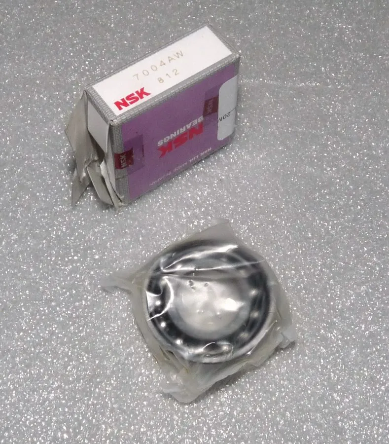 Подшипник NSK 7004AW ANGULAR CONTACT BALL BEARING 42MM OD 20MM ID 12MM HEIGHT