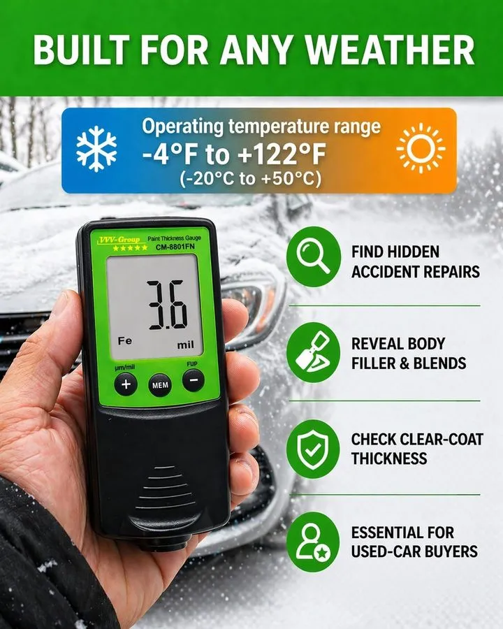 Толщиномер Paint Thickness Gauge CM-8801FN — фото лота 2