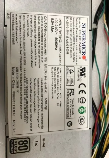 Блок питания Supermicro 740W 80-Plus Platinum 1U Server Switching Power Supply P