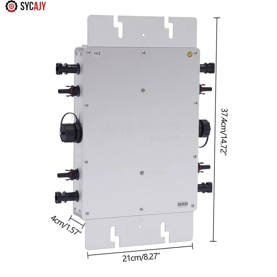 Аккумулятор Solar Micro Inverter WVC-1200W Grid Tie MPPT Pure Sine Wave DC to AC