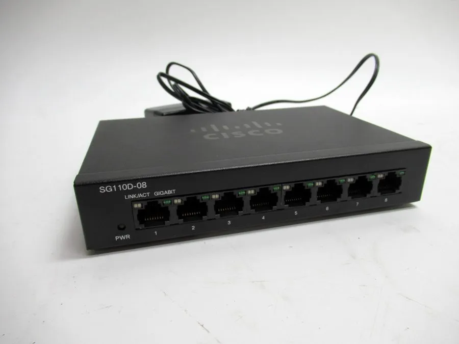 Коммутатор Cisco 8-Port Gigbit Desktop Switch With Power Cord SG110d-08