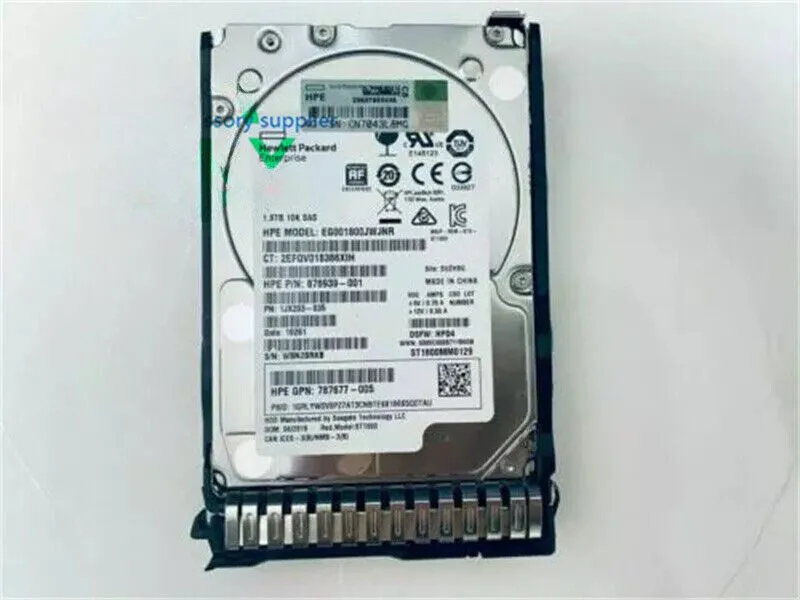 Жёсткий диск HPE 872481-B21 872738-001 1.8TB SAS 10K RPM 12Gb 2.5" SFF 512E HDD 