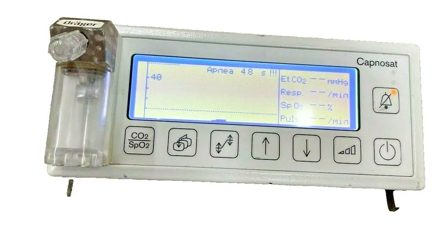 Газоанализатор Drager Draeger Capnosat etCO2 Capnography Co2 Spo2 Monitor Typ 82 — фото лота 1