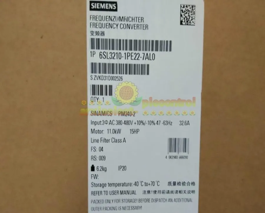Частотный преобразователь Siemens SINAMICS G120 6SL3210-1PE22-7AL0