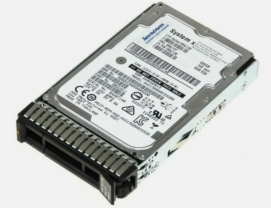 Жёсткий диск Lenovo 00AJ126 00AJ127 600GB 15K 12G 2.5" SAS G3HS X3650 M5 Hard Dr