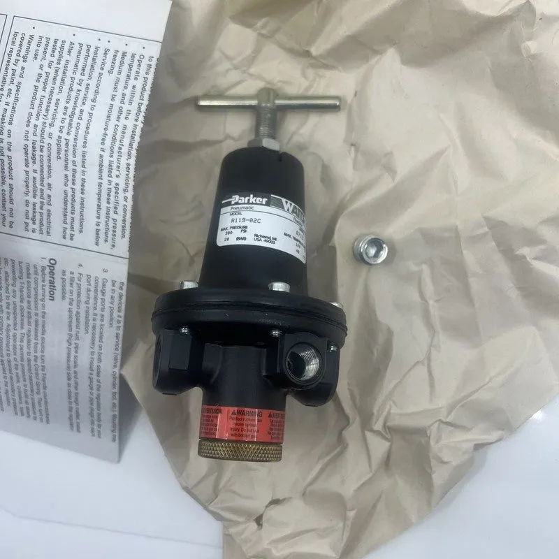 Регулятор давления Parker Watts Pneumatic Regulator R119-02C Size 1/4 Max 300 PS — фото лота 2