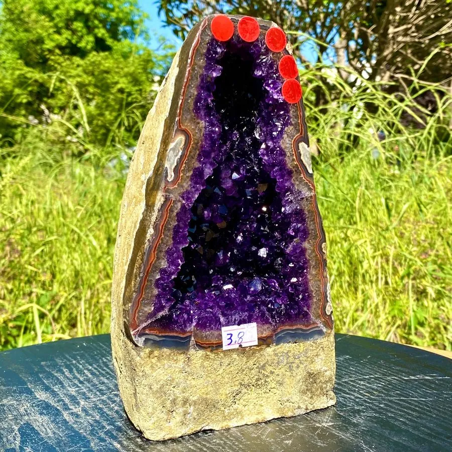 Лабораторный прибор 8.36LB Natural Amethyst Geode Quartz Crystal Cluster Cathedr