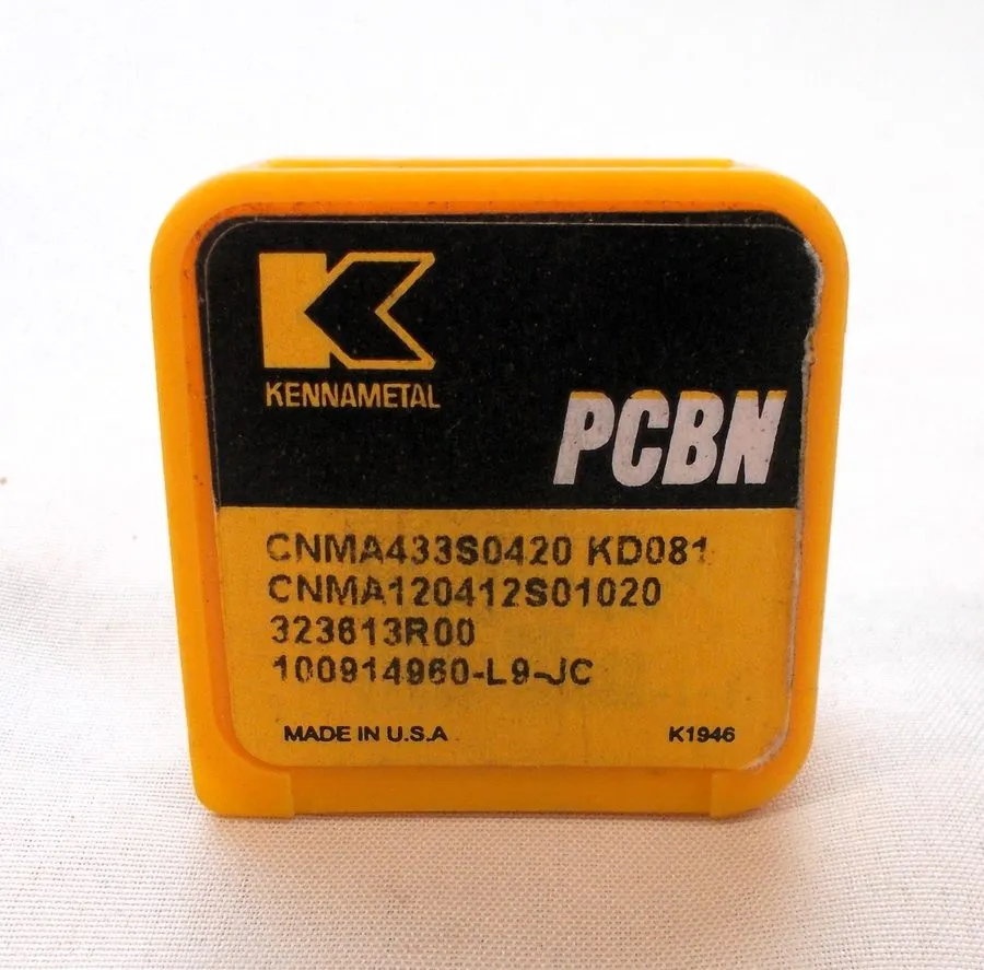 Режущий инструмент KENNAMETAL PCBN HARD TURNING INSERT, CNMA433S0420 KD081, CNMA — фото лота 1