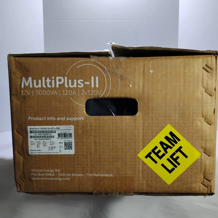 Аккумулятор Victron PMP122305102 UL MultiPlus-II 12/3000/120-50 2x120V Inverter  — фото лота 1