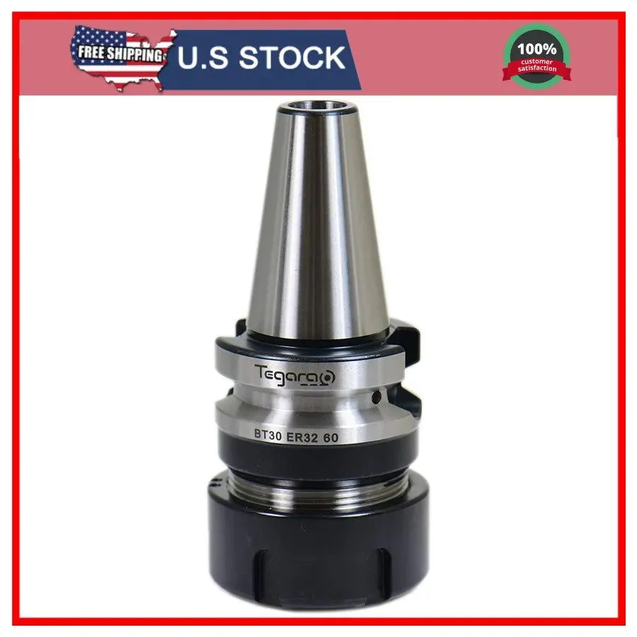 Режущий инструмент Tegara BT30 ER32 60mm Collet Chuck Tool Holder Coolant Throug — фото лота 1