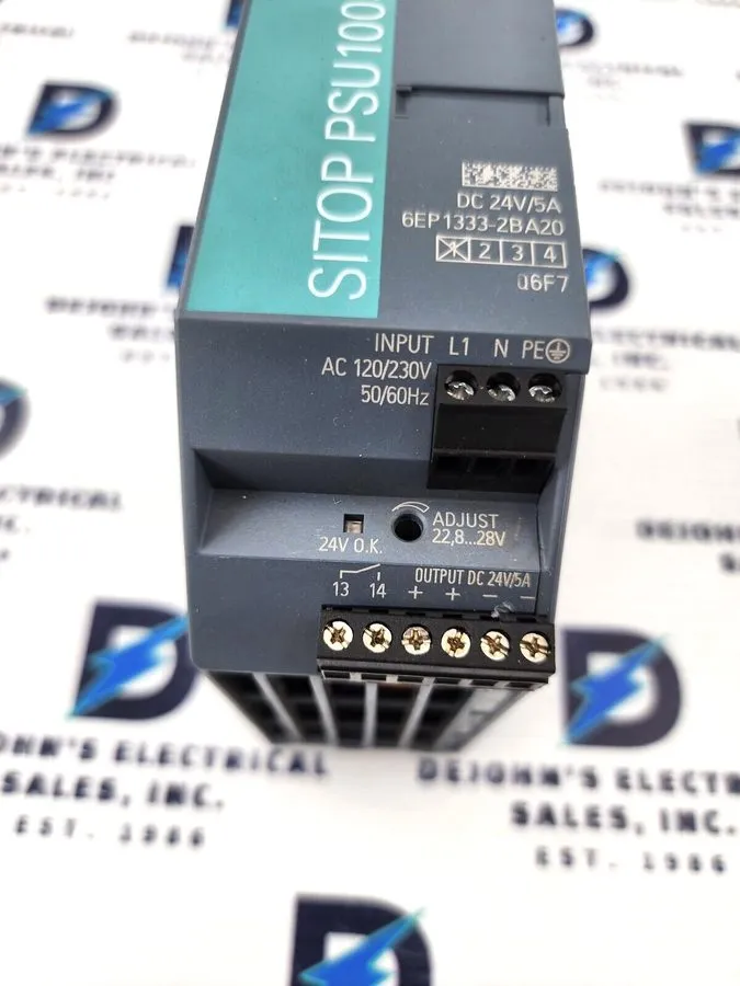 Блок питания Siemens 6EP13332BA20 SITOP PSU100S Power Supply 24VDC 5A