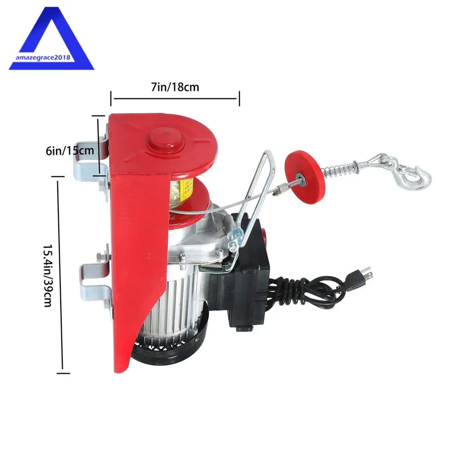 Таль Electric Hoist 880lbs with 328ft Remote Control 110 V, 40ft/20ft Lifting He — фото лота 1