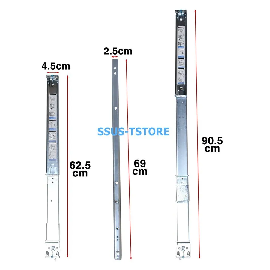 Комплект направляющих 1U y Rails Static Rail Kit 0MF3D9