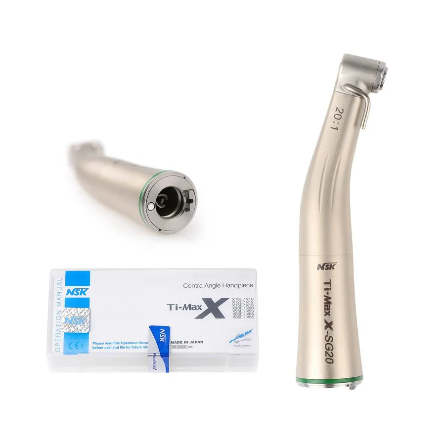 Стоматологический наконечник Ti-Max Dental 20:1 Fiber Optic Implant Contra Angle — фото лота 1