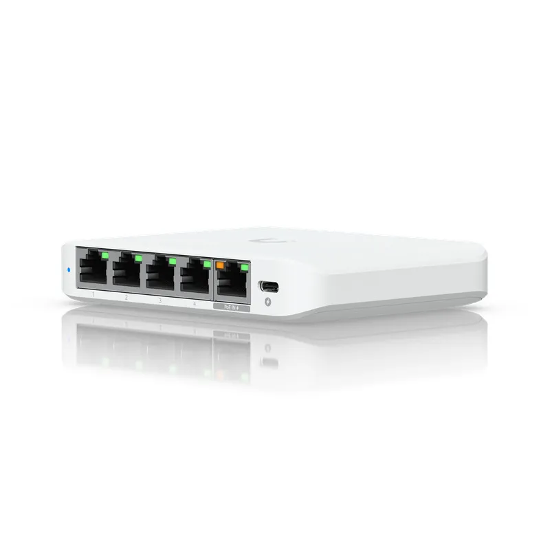 Коммутатор Ubiquiti Flex Mini 2.5G, 5-port 2.5G PoE Switch (USW-Flex-2.5G-5)