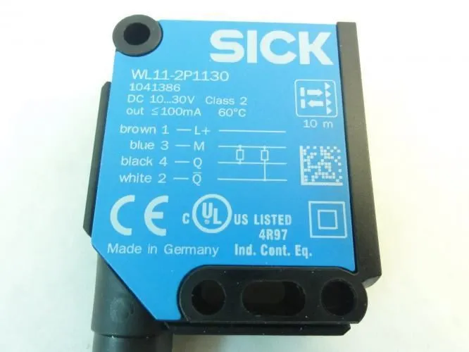 Фотоэлектрический датчик 203050 New- Sick WL11-2P1130 Photoelectric Sensor; 10-3