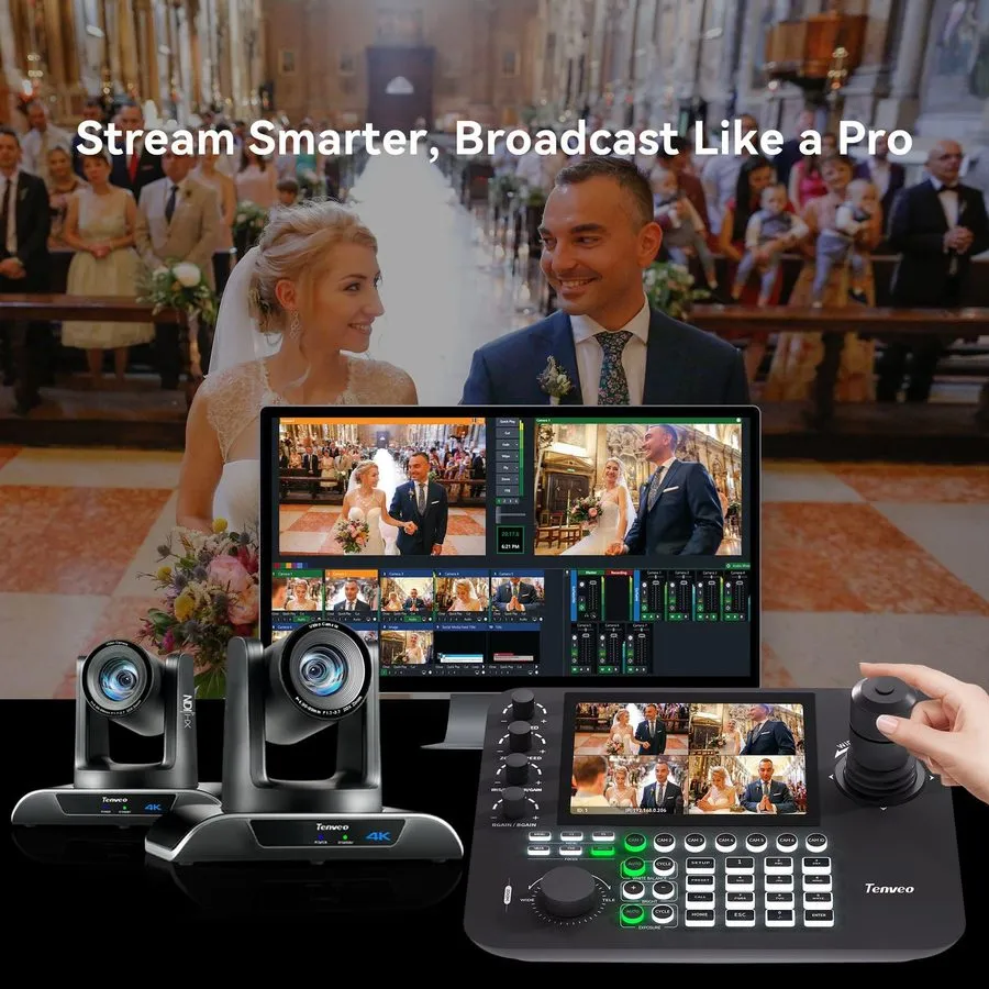 Камера 4K NDI PTZ Camera AI Humanoid & Face Auto-Tracking HDMI/USB3.0/LAN(PoE) 2 — фото лота 1