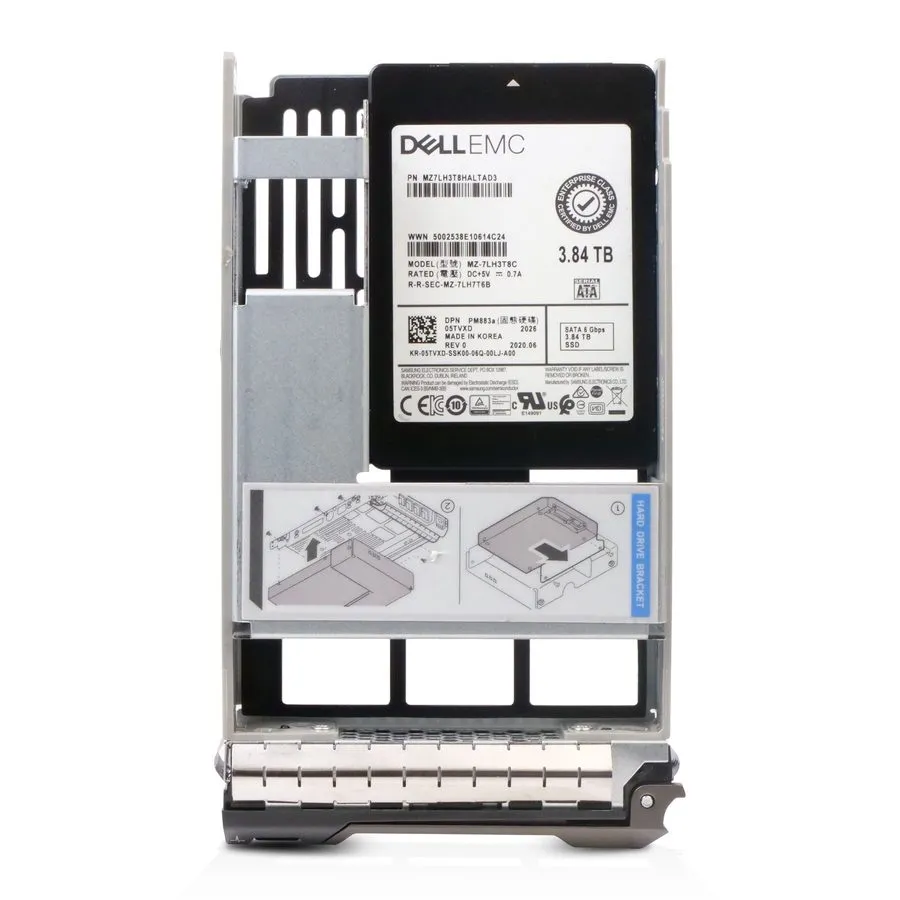 SSD-накопитель Dell 3.84TB SATA 6Gb/s 3D TLC 1 DWPD Hybrid 3.5" Enterprise SSD 0