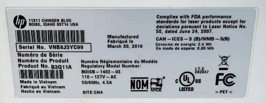 Лазерный принтер HP Color LaserJet Pro MFP M277dw B3Q11A Print Copy Scan Fax Las — фото лота 1
