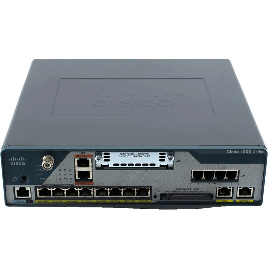 Маршрутизатор Cisco C1861-SRST-C-B/K9 Integrated Services Router Voice Security — фото лота 1