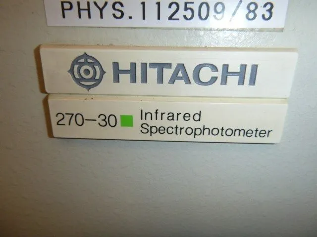 Спектрофотометр Hitachi model 270-30 IR spectrophotometer with computer/ CRT dis — фото лота 1