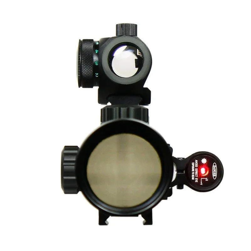Оптико-электронная система 3-9X40 Illuminated Rifle Scope with Red Laser Sight & — фото лота 3