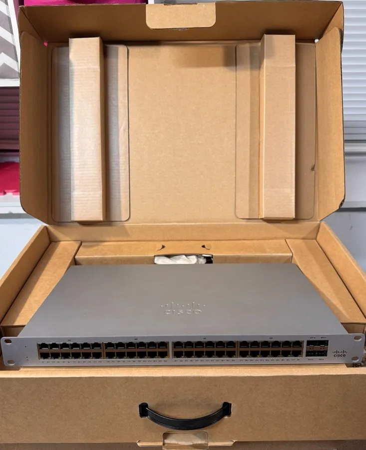 Коммутатор Unclaimed Cisco Meraki MS120-48-HW 48-Port Managed Ethernet Switch NO