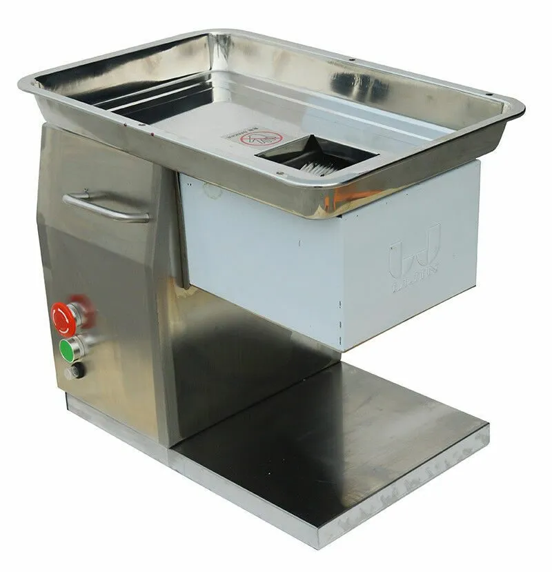 Слайсер 110V QSJ-T Shreded Meat Slicer Commercial Meat Cutter with 8mm Blade 250