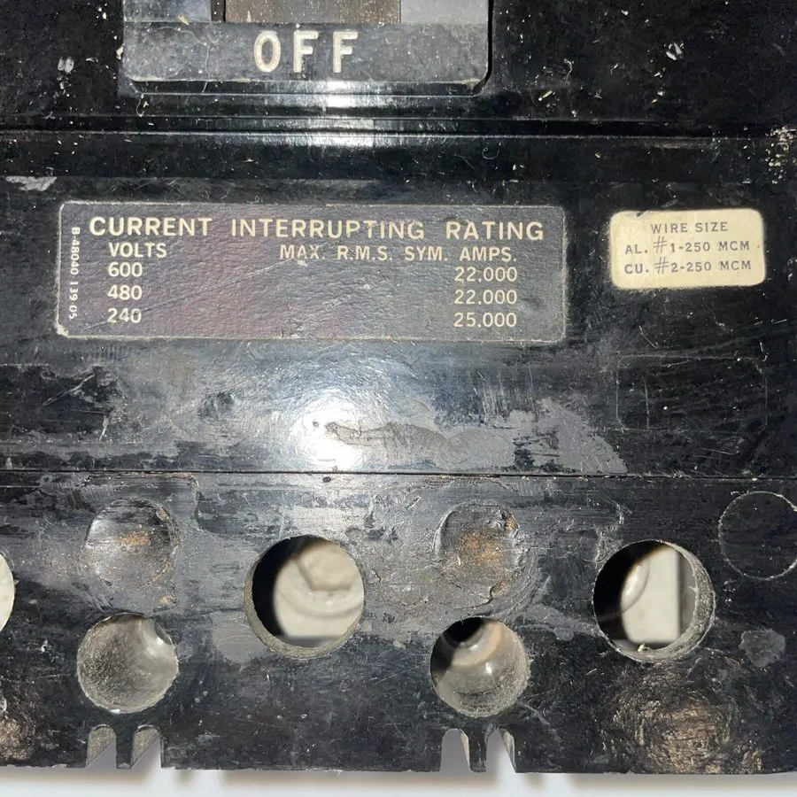 Автоматический выключатель SQUARE D Circuit Breaker KAL36125 600VAC 125 amp 25kA — фото лота 4