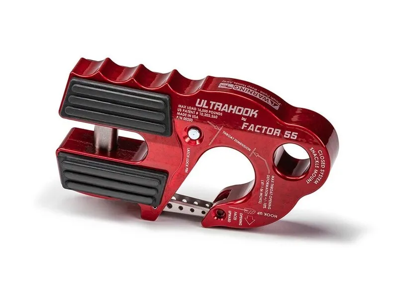 Такелажная скоба Factor 55 Ultrahook Closed SystemWinch Hook Shackle Mount Red 0