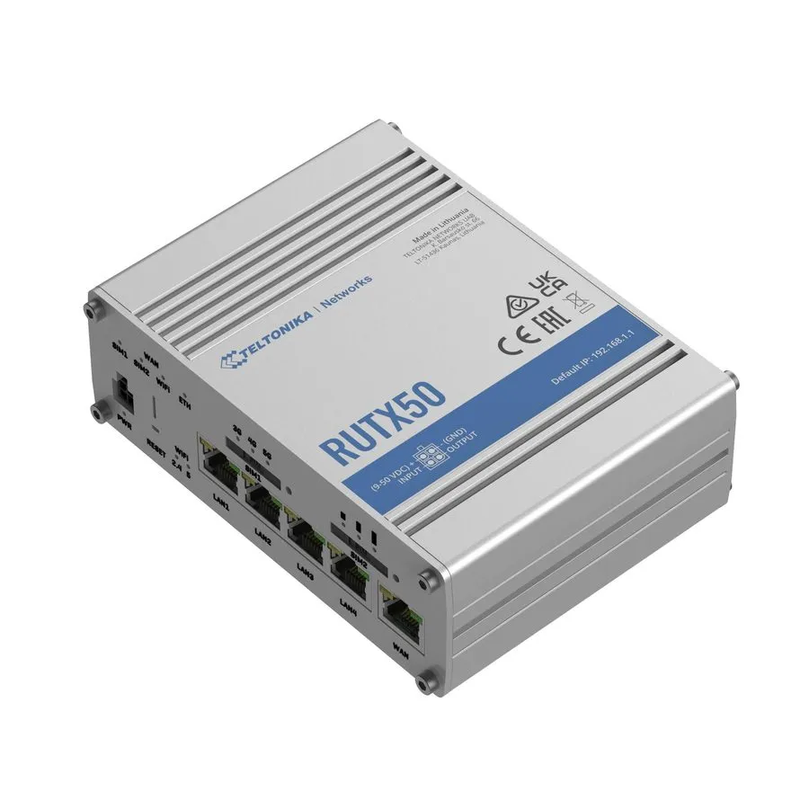 Маршрутизатор Teltonika RUTX50 Industrial 5G router