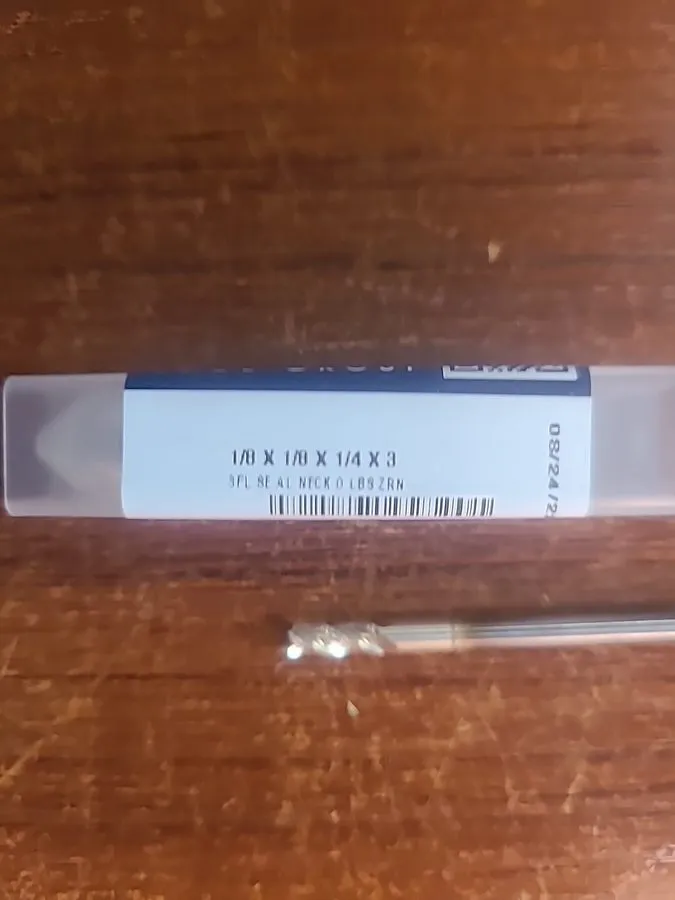 Режущий инструмент GWS 1/8"x1/8"x1/4"x3" Carbide Endmill 3 Flute 35012504NS0C5 — фото лота 1
