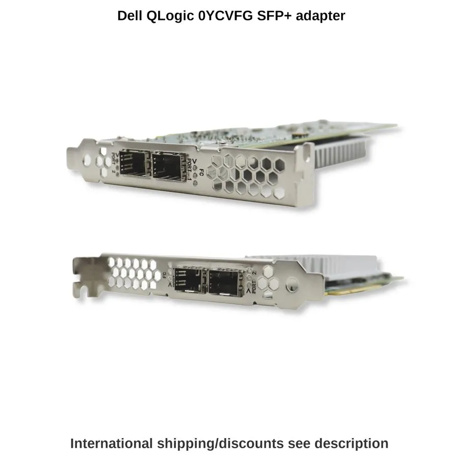 Контроллер Dell QLogic QLE2692-DEL 16Gb FC SFP+ Dual Port Full Height HBA YCVFG