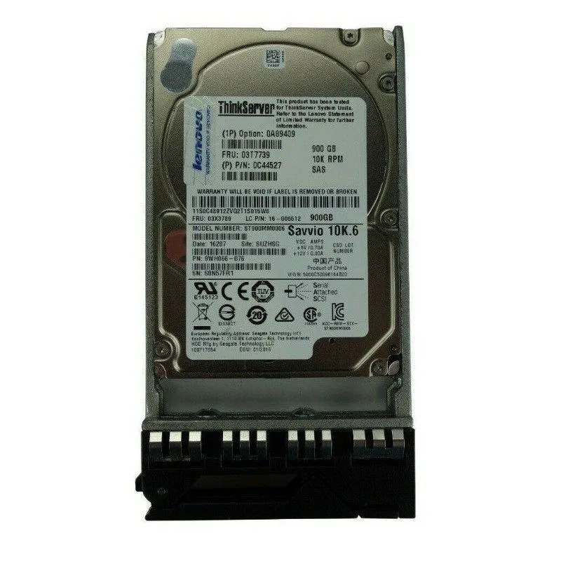 Жёсткий диск Lenovo 03T7739 0C44527 0A89409 900GB 2.5"SAS 10K 6Gb/s Hard Drive H