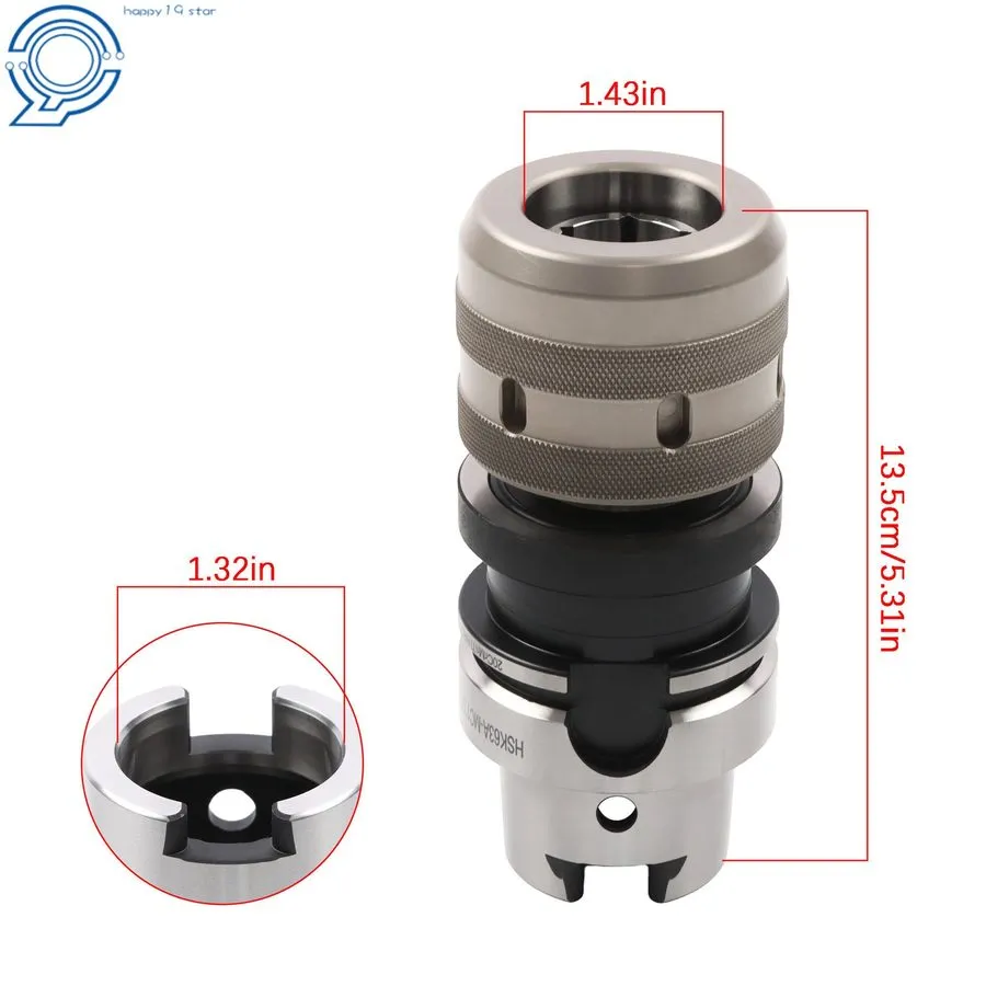 Режущий инструмент HSK63A Hydraulic Collet Chuck 1" Coolant Tube HSK63A-C1-100 C