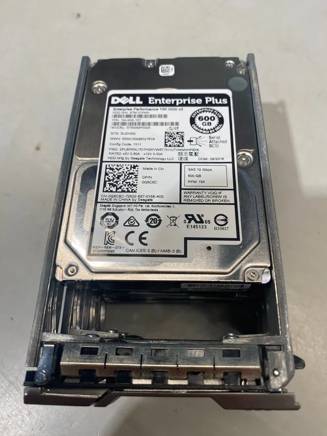 Жёсткий диск Dell Compellent 600GB 15K 2.5" SAS 12Gb/s Hard Drive HDD with Caddy