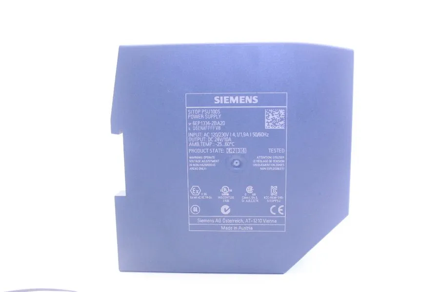 Блок питания Siemens 6EP13332BA20 SITOP PSU100S Power Supply 24VDC 5A