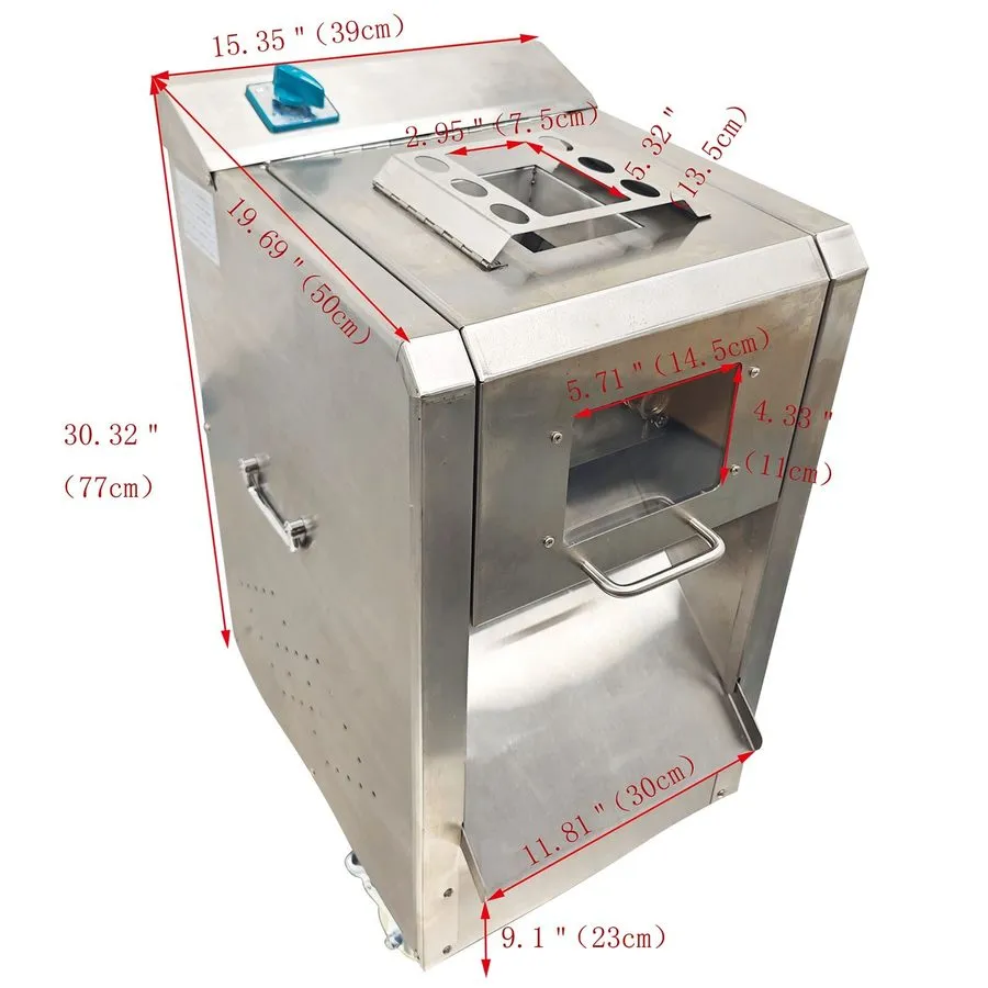 Слайсер Commercial Meat Cutting Machine Vertical Meat Slicer 10mm Blade TJ-105L 