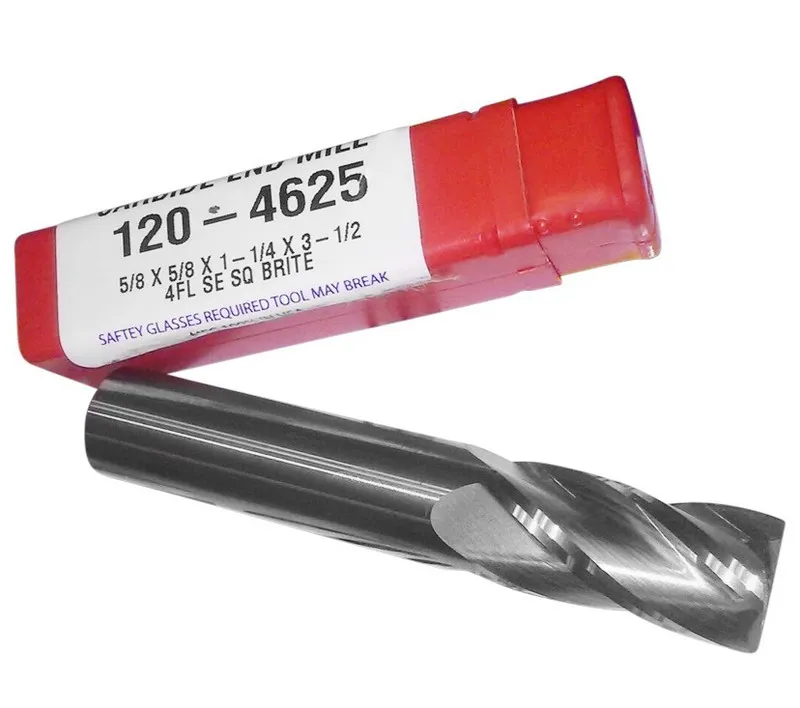 Режущий инструмент 5/8" (.625) 4 FLUTE CARBIDE END MILL REGULAR LENGTH 120-4625