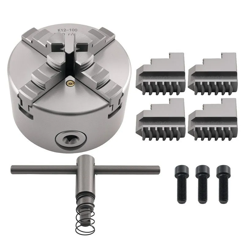 Режущий инструмент 100mm Lathe Chuck K12-100 4 Jaw Self Centering