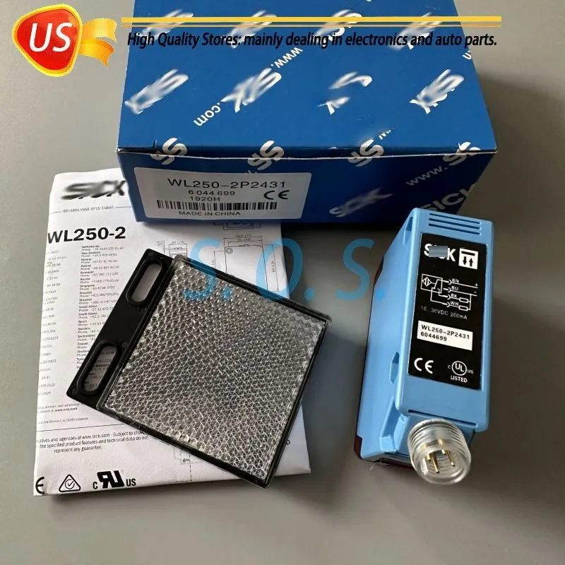 Фотоэлектрический датчик SICK WL250-P430 Photoelectric Retro-Reflective Sensor ,