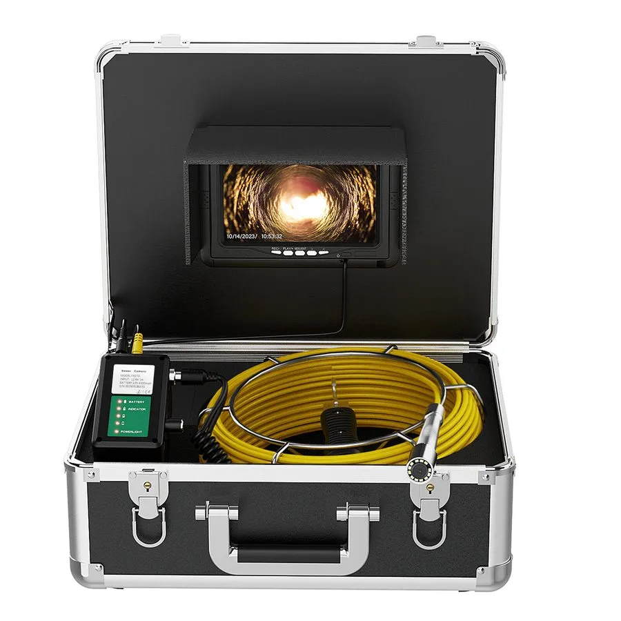 Камера для телеинспекции труб 9" Monitor 40M Pipe Inspection Camera IP68 HD 1000