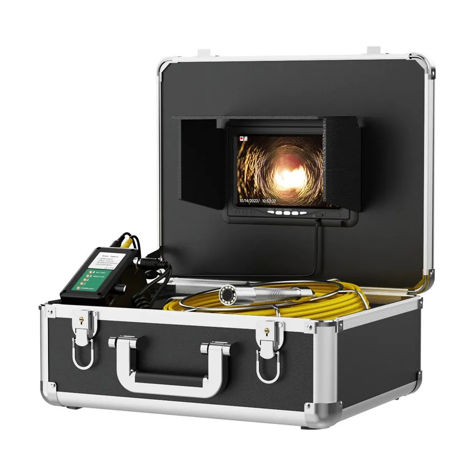 Камера для телеинспекции труб 9" Monitor 40M Pipe Inspection Camera IP68 HD 1000 — фото лота 2