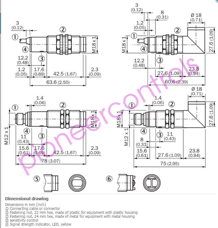 Датчик приближения SICK VTE18-3N2612 Photoelectric proximity sensor ,NPN