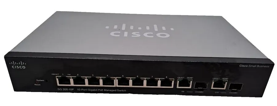 Коммутатор CISCO SG 300-10P 10-PORT GIGABIT POE MANAGED SWITCH
